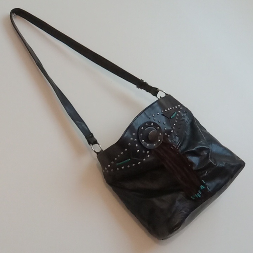 beaded tassle purse